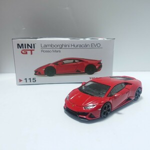 MINI GT HURACAN EVO Rosso Mars 箱キズ