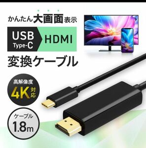 新品 HDMI USB Type-C 変換ケーブル タイプC 変換アダプタ