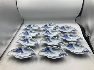  beautiful goods Eiraku . blue and white ceramics 11 customer . landscape Japan cooking . stone cooking . attaching direction attaching sashimi plate this limit 