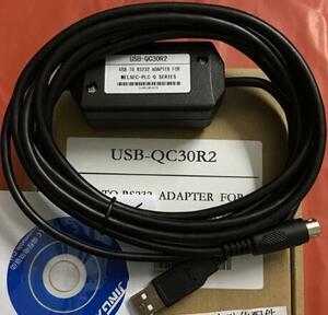 新品 MITSUBISI Qシリーズ PLC USB-QC30R2 ケーブル シーケンサー黒