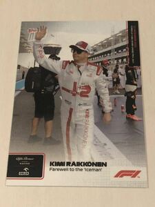 2021 Topps NOW Fomula 1 #087 Kimi Raikonen Farewell to the 'Iceman' キミ・ライコネン アルファロメオ F1