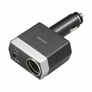 ソケット付き車載充電器 USB PD20W Type-C+USB A 最大20W 急速充電 12V/24V直付け CAR-CHR81CPD サンワサプライ 送料無料 新品