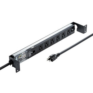  server rack for outlet bar 1U (15A) 6 mouth bracket attaching TAP-SVSL156-1U Sanwa Supply free shipping new goods 