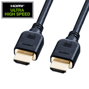ウルトラハイスピードHDMIケーブル ブラック 2m 8K/4K対応・伝送帯域48Gbps・HDMI正規認証 サンワサプライ KM-HD20-U20 送料無料 新品