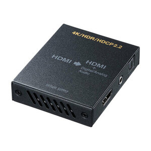 サンワサプライ 4K/HDR対応HDMI信号オーディオ分離器 （光デジタル/アナログ対応） VGA-CVHD8