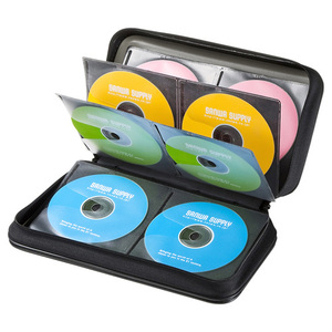 DVD・CDセミハードケース 96枚収納 ブラック メディアを衝撃から保護するフレーム構造のPP製 サンワサプライ FCD-WL96BK 送料無料 新品