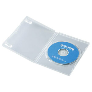 DVDトールケース 1枚収納 10枚セット クリア 一般的なセルDVDと同じ厚さ14mm サンワサプライ DVD-TN1-10CLN 送料無料 新品