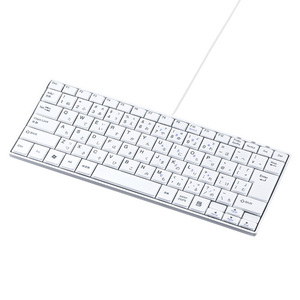 USBスリムキーボード ホワイト 薄型＆コンパクト テンキーなし SKB-SL18WN サンワサプライ 送料無料 新品