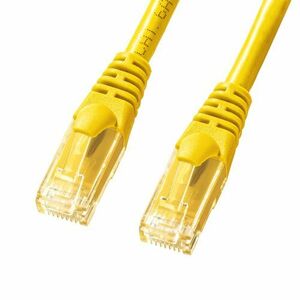  category 6A.. line LAN cable yellow 3m super high speed 10 Giga bit i-sa net complete correspondence CAT6A KB-T6AY-03Y Sanwa Supply free shipping new goods 