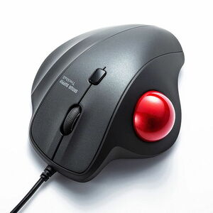 有線トラックボール （ブラック） マウス 静音 エルゴノミクス サンワサプライ MA-TB128BK 新品 送料無料