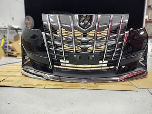 美品！ Toyota Alphard 30後期Genuine フロントBumperGrille モデリスタスポイラーincluded