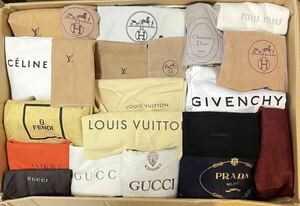 200 sheets and more! brand storage bag large amount Louis Vuitton Chanel Hermes Prada Gucci Celine Dior Fendi Cartier etc. 