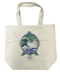 パタゴニア 北斎 バッジ キャンバス バッグ ハレイワ PATAGONIA BAG HALEIWA HAWAII ハワイ 店舗 限定 HOKUSAI ウェーブ TOTE エコ トート