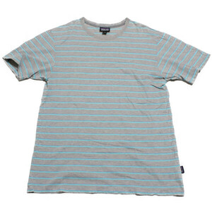 パタゴニア メンズ デイリーティー PATAGONIA Men's Daily Tee DYDG Tシャツ 柄物 ストライプ ボーダー M'S TEE ネコポス 美品