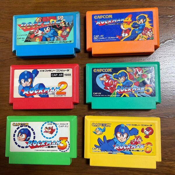 ファミコンソフト　 ロックマン1、2、3、4、5、6