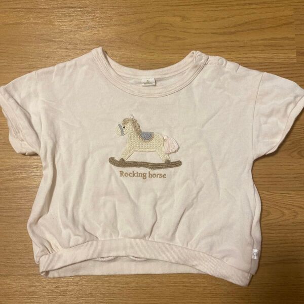 スウェット Tシャツ トレーナー 半袖 ロゴ ホワイト