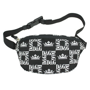  Dolce & Gabbana женский Kids сумка-пояс Minimum размер Logo Crown принт нейлон EM0072 B9F36 HNY47
