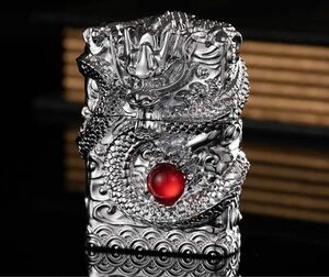 ジッポーライター zippo ライター オイルライター ドラゴン シルバー