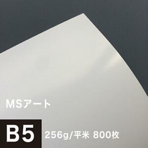 アート紙 MSアート 256g/平米 B5サイズ：800枚 レーザープリンター 写真用紙 両面印刷 半光沢紙 印刷紙 印刷用紙 高品質