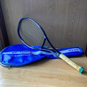 YONEX　硬式　テニスラケット　RQ-100　紺　ケース付き　注あり