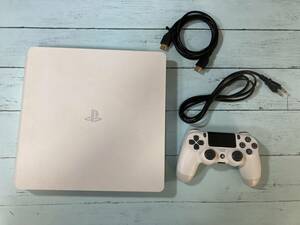 PS4 本体 1TB ホワイト SONY PlayStation4 CUH-2100B 初期化済 動作確認済み コントローラー 2J 封印有り　20240530-0001