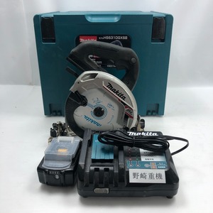 ◇◇ MAKITA マキタ 丸のこ 充電器・充電池1個・ケース付 コードレス式 18v HS631DGXSB ブラック 傷や汚れあり