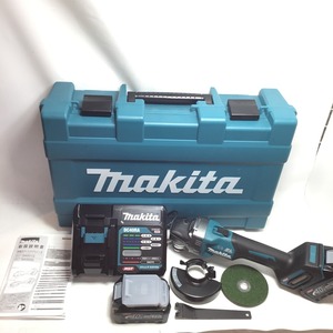 ΘΘ MAKITA マキタ ディスクグラインダー 40v 未使用品(S) 付属品完備 コードレス式 GA001GRDX ブルー 未使用に近い