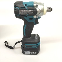 △△ MAKITA マキタ 14.4v 充電式インパクトレンチ（バッテリ2個・充電器・ケース付き） TW284DRGX ブルー 未使用に近い_画像3