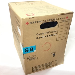 ΘΘ 日本製線株式会社 UTPケーブル Cat5-e ブルー 0.5-4PX2NSEDT 目立った傷や汚れなし