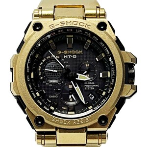 ** CASIO Casio G-SHOCK MTG-G1000RG-1AJRpala site Gold solar radio wave GPS world 700ps.@ limitation arm clock case have a little scratch . dirt equipped 