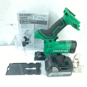 ** HiKOKI high ko-ki18V 30mm cordless board kata battery 1 piece attached * charger none CK18DA green a little scratch . dirt equipped 