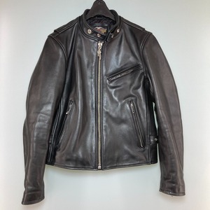 ◎◎ HARLEY-DAVIDSON ハーレーダビッドソン シングル ライダースジャケット M 牛革 3099182 傷や汚れあり