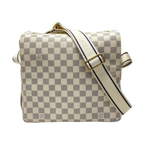 ☆☆ LOUIS VUITTON ルイヴィトン ダミエ アズール ナヴィグリオ N51189 ショルダーバッグ やや傷や汚れあり