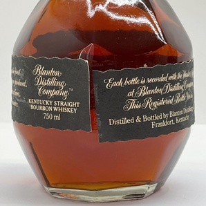 ◆◆ Blanton's BLACK ブラントン ブラック ウィスキー バーボン 750ml 40度 1994.10.27 目立った傷や汚れなし 未開栓の画像3