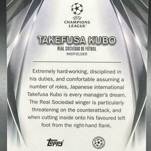 50枚限定 久保建英 2023-24 Topps Chrome UEFA Club Competition Takefusa Kubo Ultimate Stage Real Sociedad GOLD /50の画像2