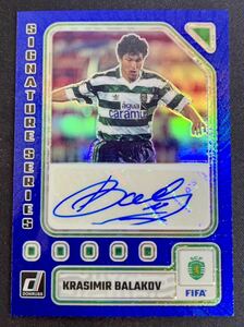 Krasimir Balakov クラシミール・バラコフ PANINI 2023-24 DONRUSS SOCCER Signature Series AUTO 直筆サインカード Blue Prizm /99