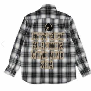 HYSTERIC GLAMOUR X WDS CHECK SHIRT 黒 S