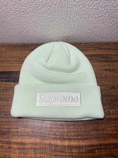 Supreme Box Logo Beanie "Light Green"