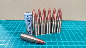 7.92x33mm Kurz 鉄薬莢ラッカー塗装風 ダミーカート 12個セット【送料無料】(検) クルツ 7.9mmK 8x33 Polte StG44 StG45 