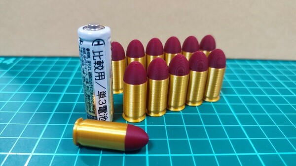 千束の銃 の撮影/展示にいかが .45 ACP フランジブル弾風 ダミーカート 12個セット【送料無料】(検) ちさとの銃 ゴム弾 リコリス リコイル