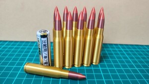 7.62x51mm NATO 曳光弾風 ダミーカート 12個セット【送料無料】(検) .308 Winchester L96A1 SV-98 ウインチェスター