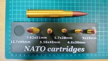 NATO 弾風 ダミーカート 6種 ディスプレイセット 【送料無料】.50 BMG 12.7x99mm 7.62x51mm 5.56x45mm 5.7x28mm 4.6x30mm 9x19mm _画像4