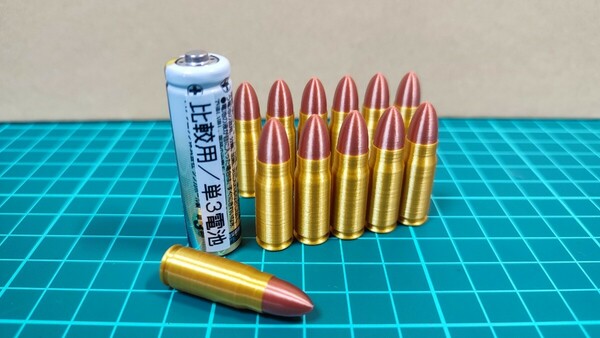 7.62x25mm Tokarev 弾風 ダミーカート 12個セット【送料無料】7.62 トカレフ