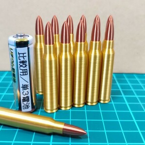 5.56x45mm NATO 弾風 ダミーカート 12個セット【送料無料】(検) 5.56 M4 M16 AUG FAMAS H&K G36 等の撮影にいかが