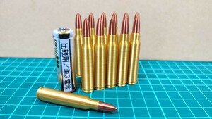 5.56x45mm NATO 弾風 ダミーカート 12個セット【送料無料】(検) 5.56 M4 M16 AUG FAMAS H&K G36 等の撮影にいかが