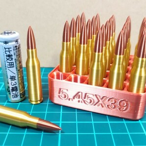 5.45x39mm 弾風 ダミーカート 25個セット【送料無料・トレイおまけ付き】(検) AK-74 ak 74 AEK-971 AN-94