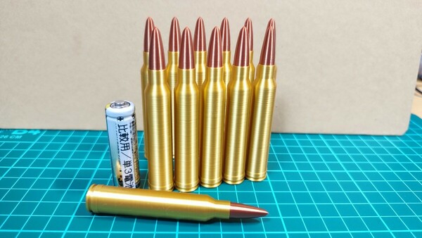 .300 Winchester Magnum 弾風 ダミーカート 12個セット【送料無料】(検) .300 wm win mag ウインチェスター マグナム M700 M70 M77 Mark v