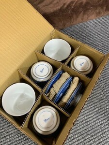 ★茶碗蒸し★和食器★未使用品★5個入り★蓋付き小鉢★和食★外箱汚れあり★撮影の為開封しております★飲食店★食堂★