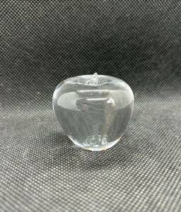  north one glass glass paperweight apple Apple Showa Retro used