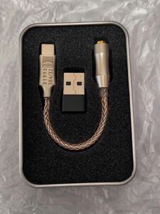 【新品未使用】CX31993　HiFi USB DAC ヘッドフォンアンプ Type-C 3.5mm ハイレゾ 高音質　ゴールド